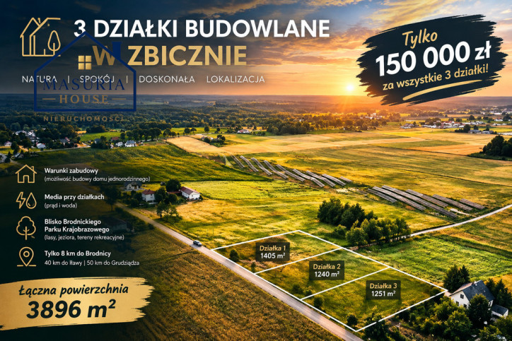 Działka Sprzedaż Zbiczno 1